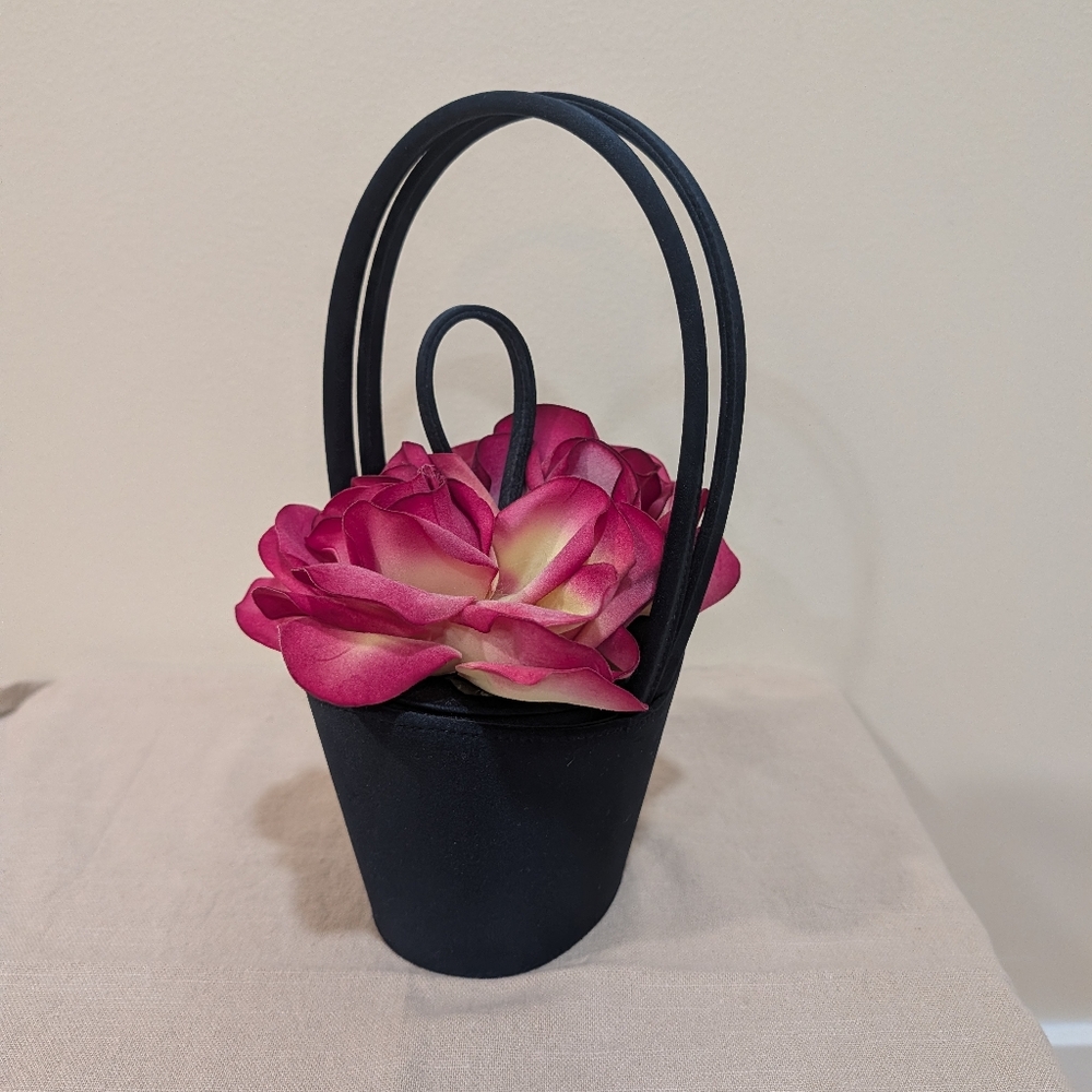 Lulu Guinness Rose Basket Handbag